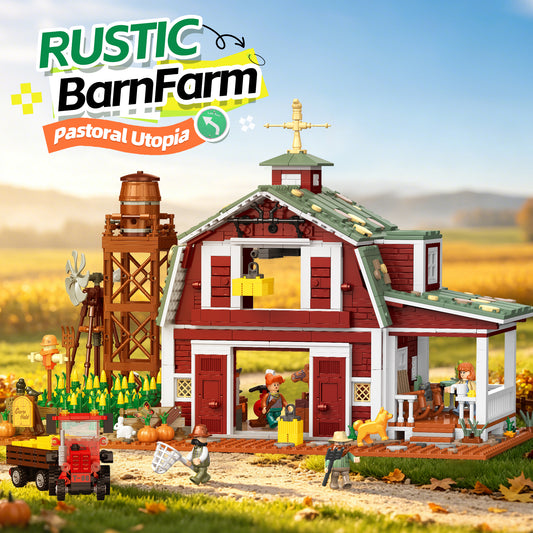 X68003 Nostalgic Red Barn (2223 PCS) - image 1