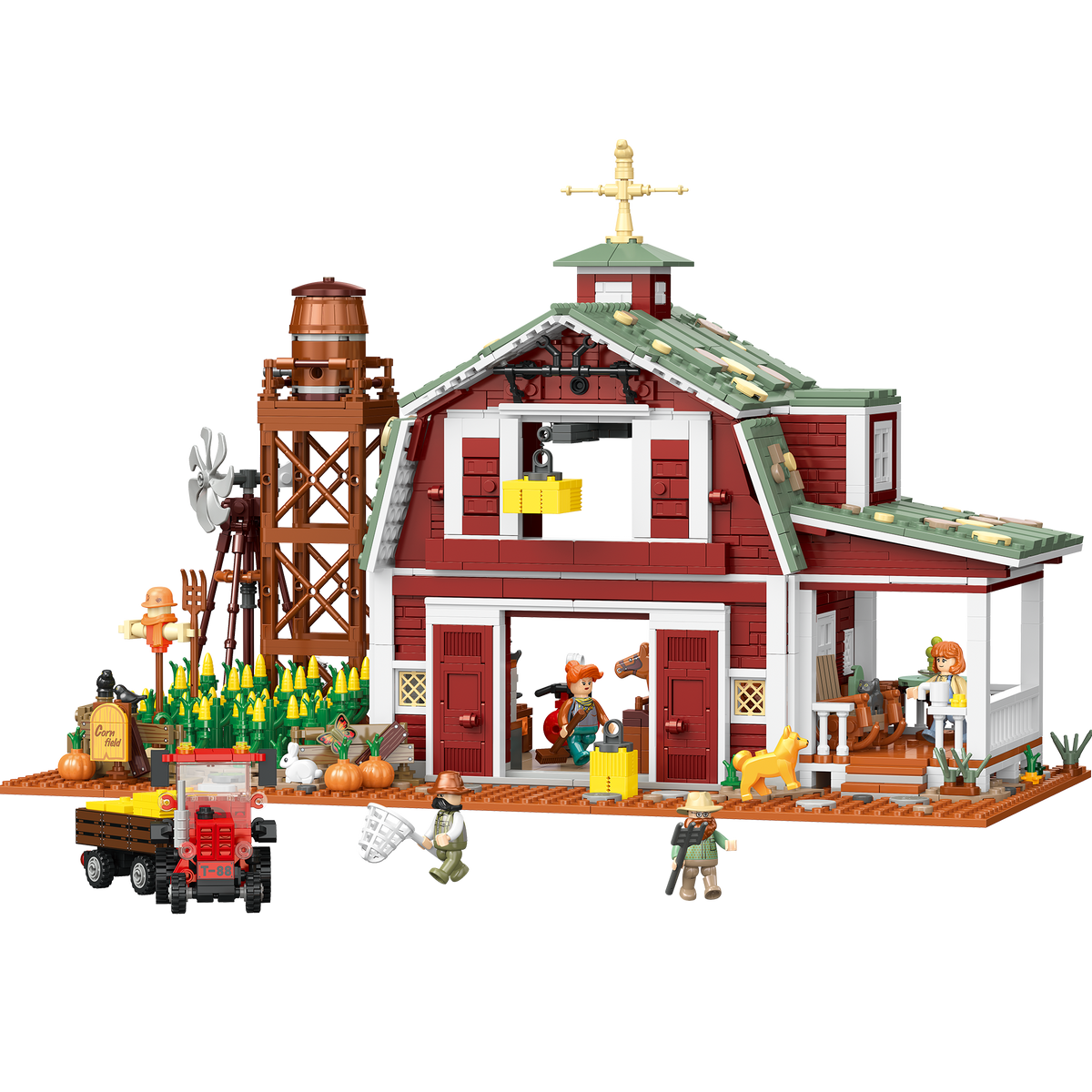 X68003 Nostalgic Red Barn (2223 PCS) - image 9