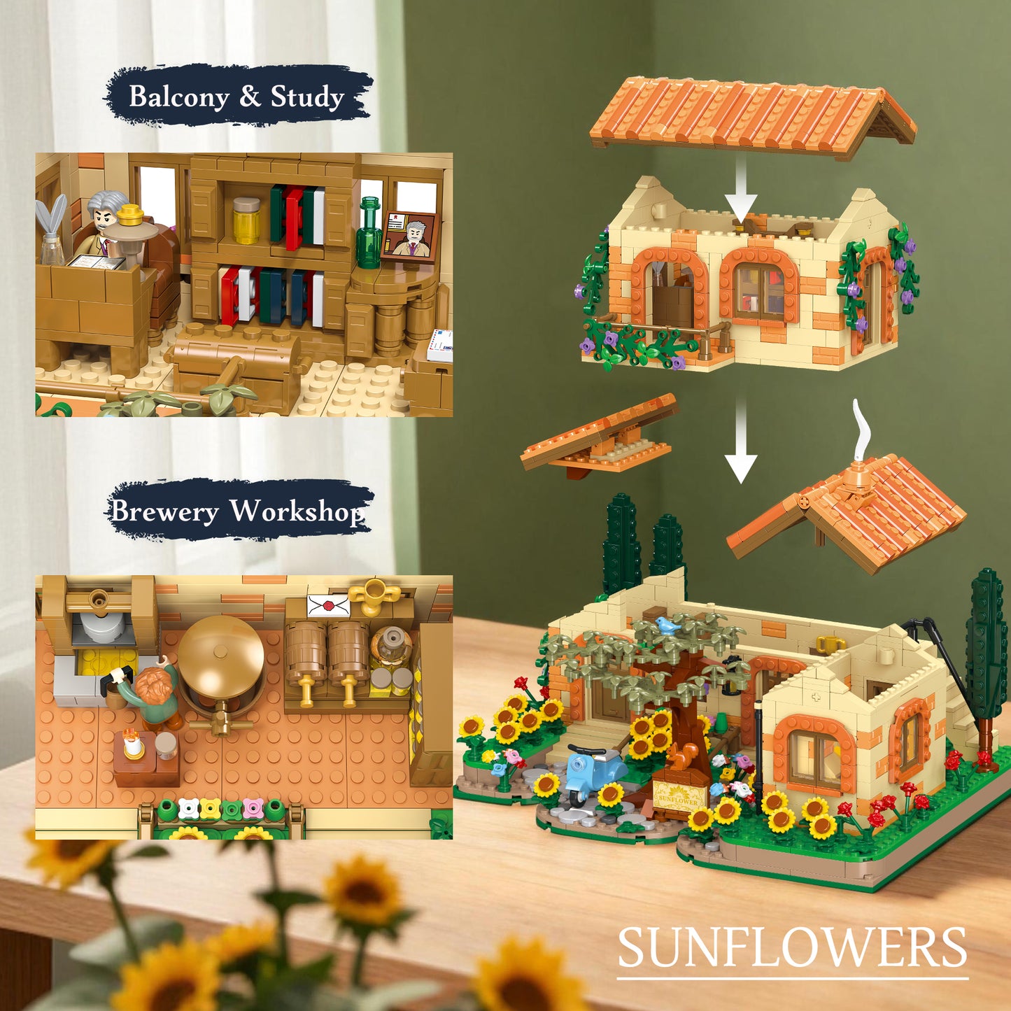 X68004 Sunflower Farm (1986 PCS) - image 4