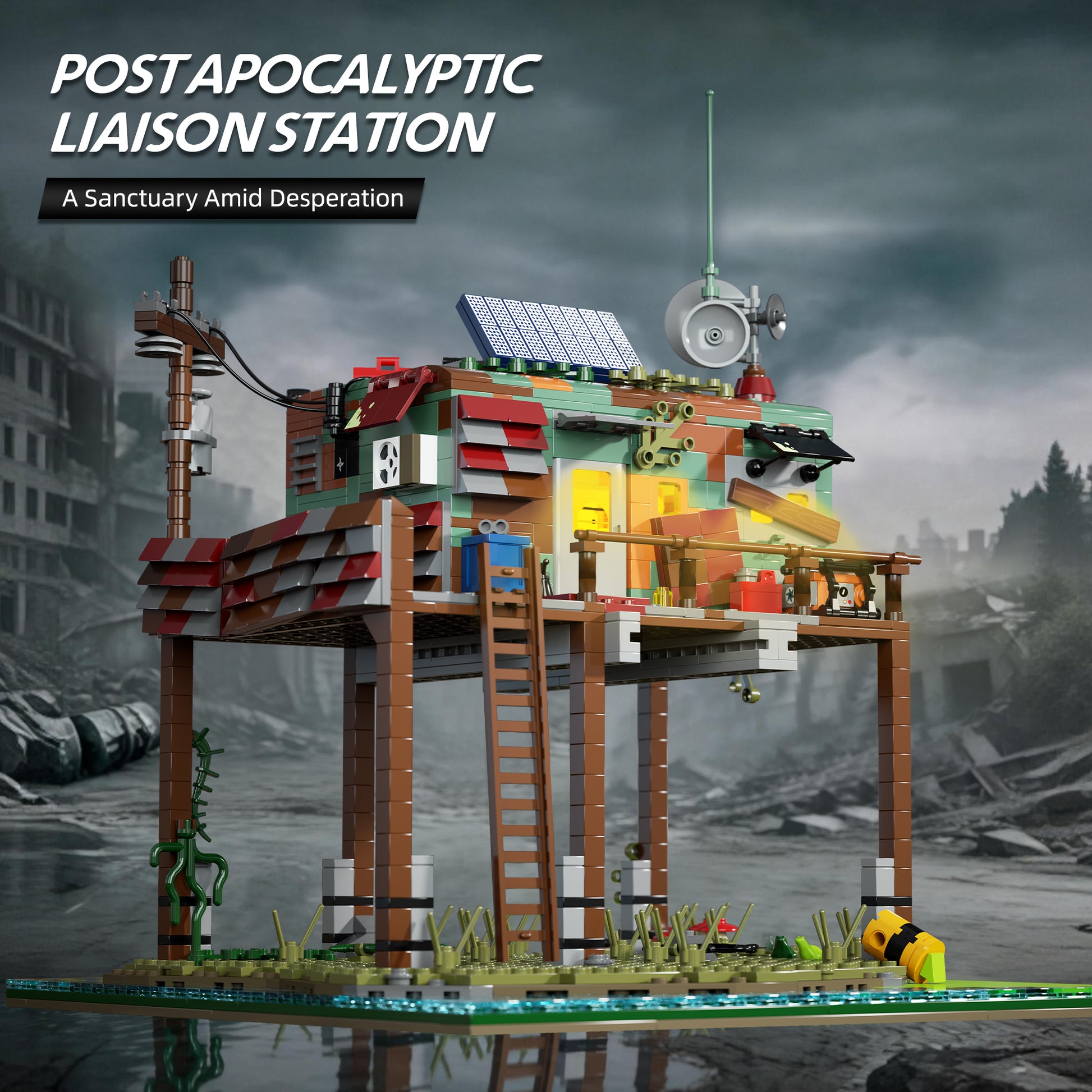 66204 Post Apocalyptic Liaison Station (1794 PCS) - image 1