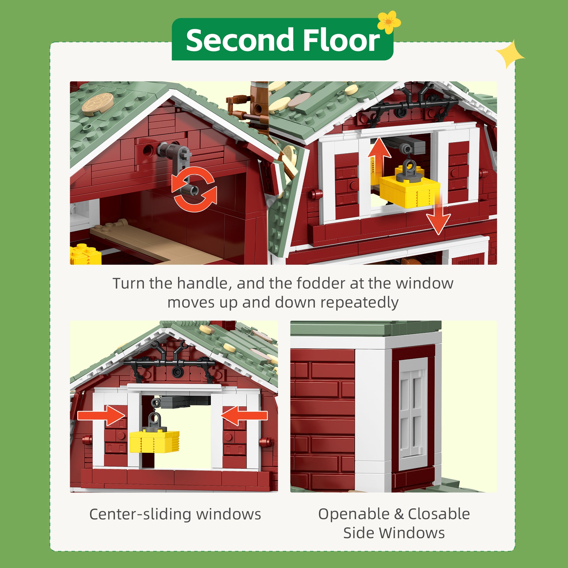 X68003 Nostalgic Red Barn (2223 PCS) - image 8