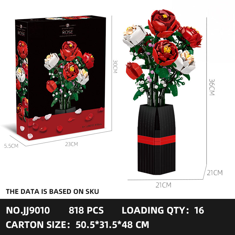 JJ9010 Rose Flower Bouquet (818 PCS)