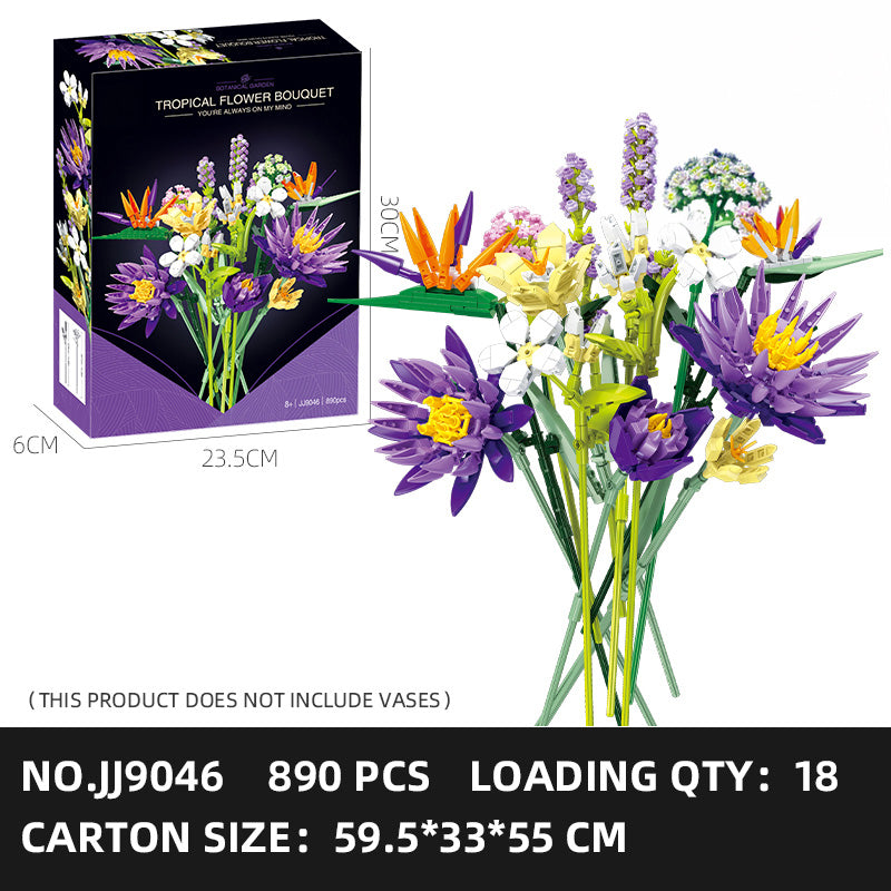 JJ9046 Tropical Flower Bouquet (891 PCS)
