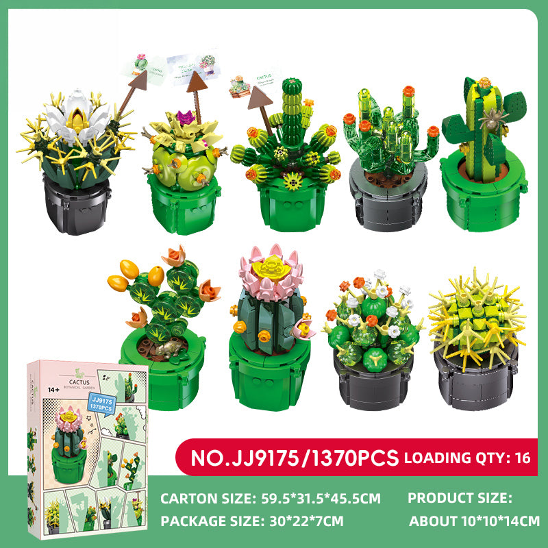 JJ9175 Cactus Building Blocks (1370 PCS)