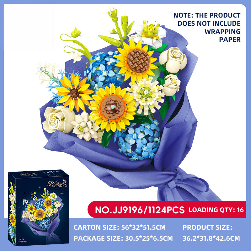 JJ9196 Sunflower Hand Bouquet (1124 PCS)