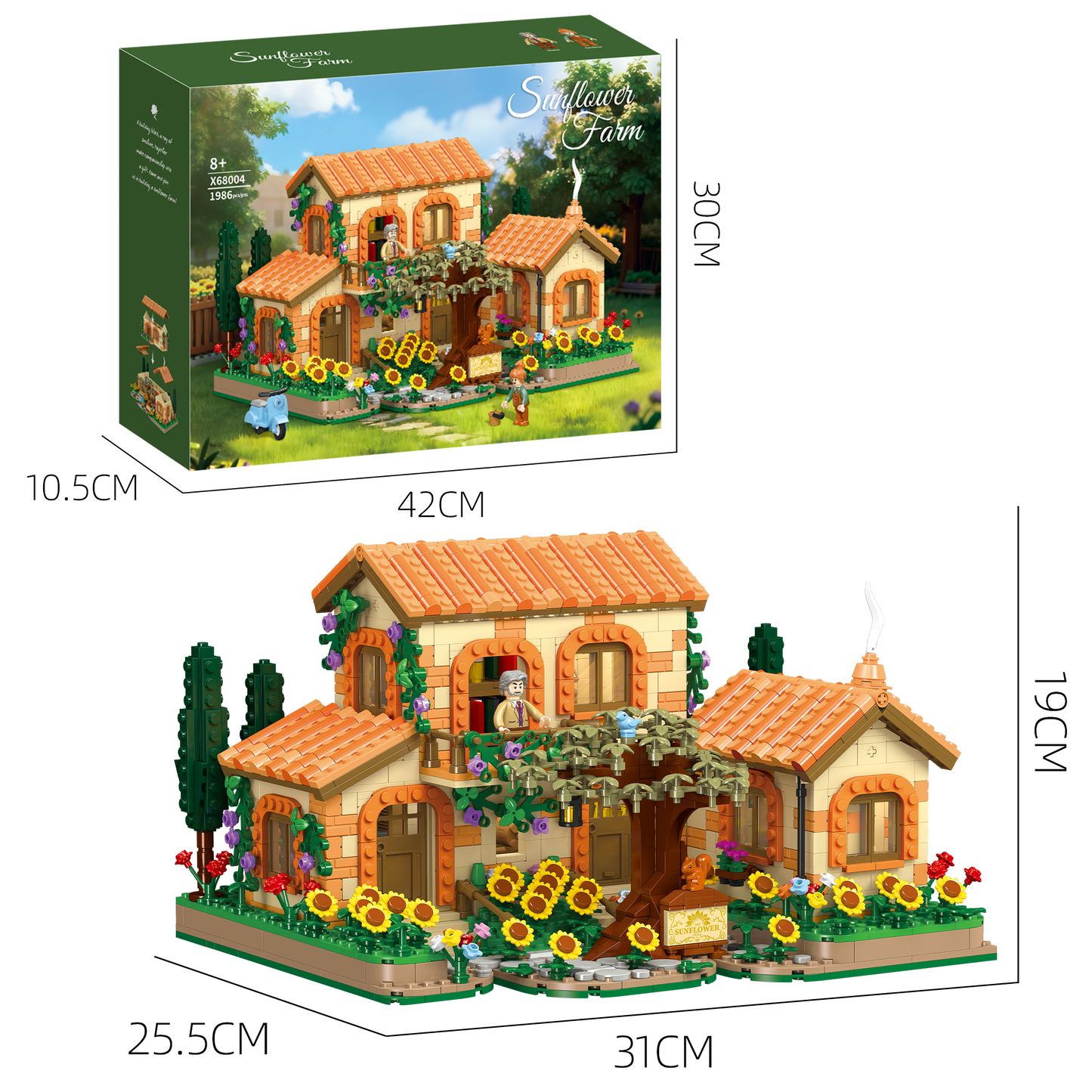 X68004 Sunflower Farm (1986 PCS) - image 10