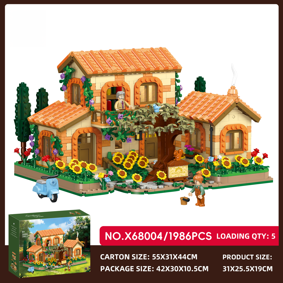 X68004 Sunflower Farm (1986 PCS) - image 9