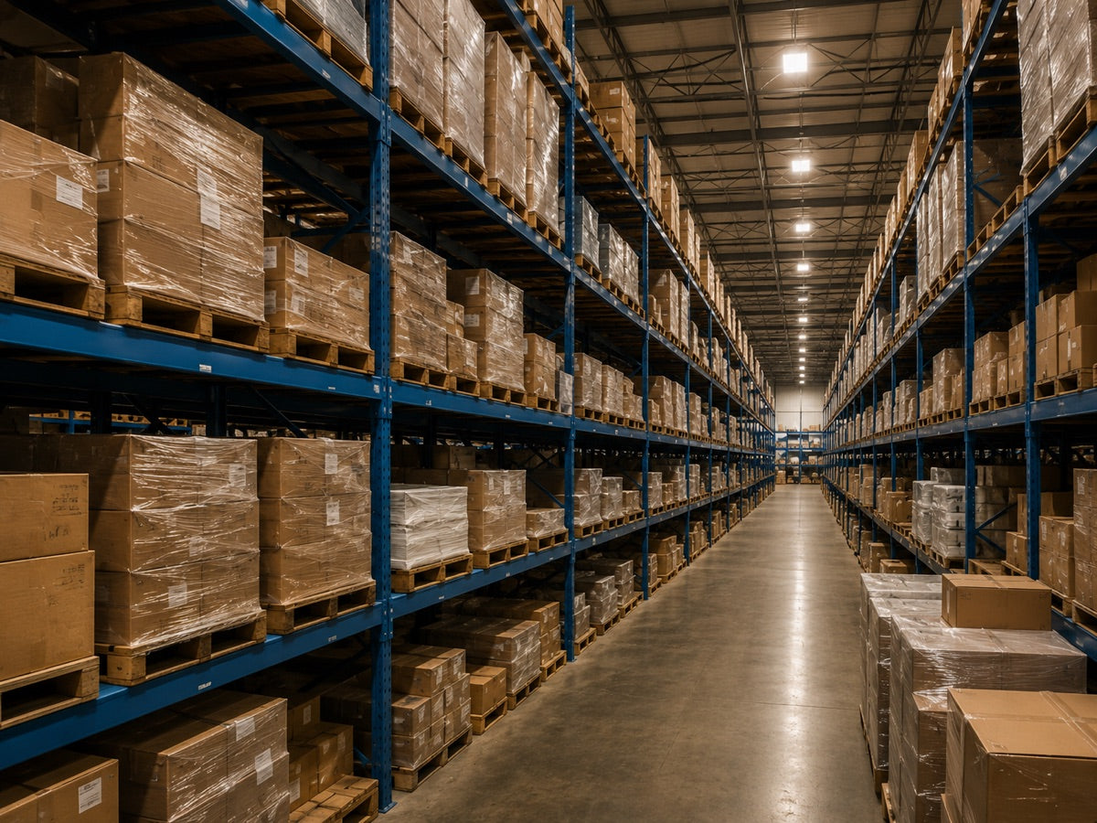 Warehouse inventory for wholesale supply